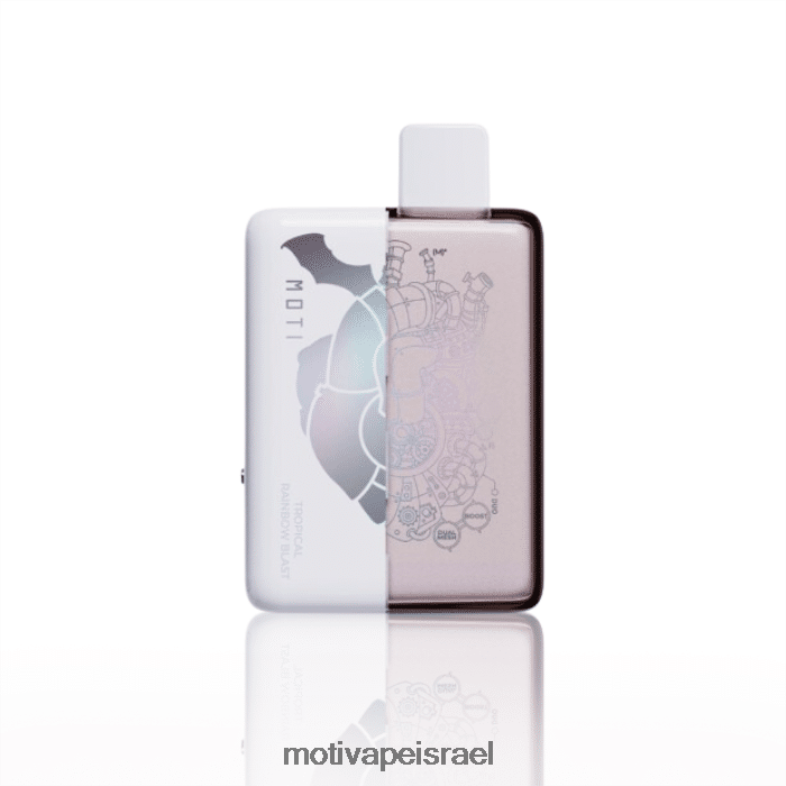MOTI Duo 9000 vape חד פעמי (5%, 9000 שאיפות) פיצוץ קשת טרופי PRVZXV72 - MOTI Vape Flavors
