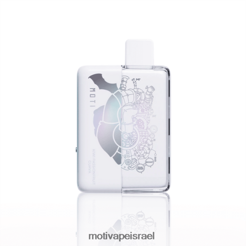 MOTI Duo 9000 vape חד פעמי (5%, 9000 שאיפות) קיווי פסיפלורה גויאבה PRVZXV73 - MOTI Vape Pop Israel