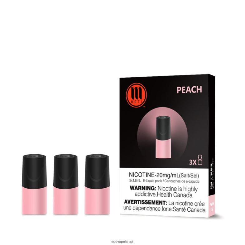 MOTI תרמילים קלאסיים אפרסק PRVZXV102 - MOTI Vape Flavors