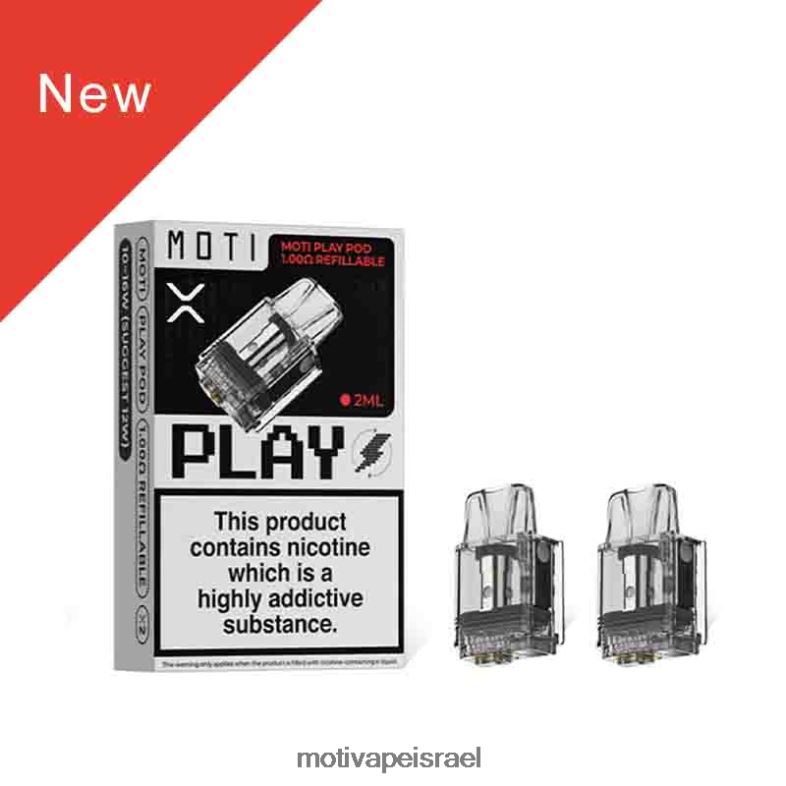 MOTI Play פוד 1.00 אוהם ניתן למילוי חוזר 1 יחידה PRVZXV121 - MOTI Vape Near Me