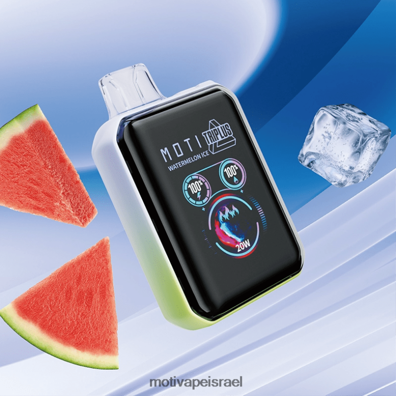 MOTI Triplus 20k vape חד פעמי (5%, 20000 שאיפות) קרח אבטיח PRVZXV10 - MOTI Vape Review