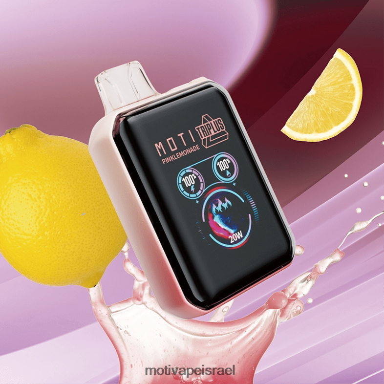 MOTI Triplus 20k vape חד פעמי (5%, 20000 שאיפות) לימונדה ורודה PRVZXV8 - MOTI Vape Price