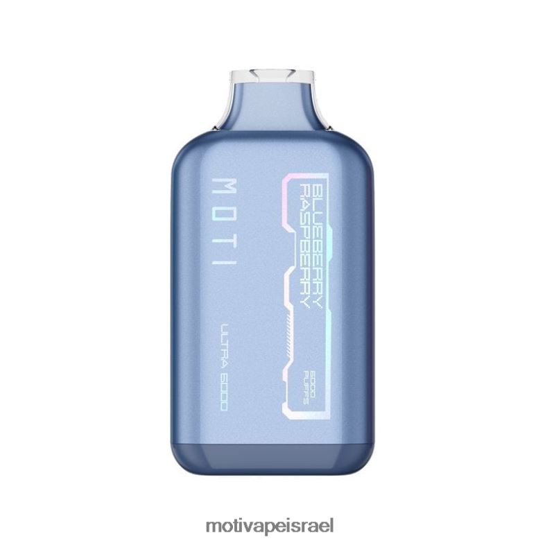 MOTI Ultra אדים חד פעמיים (5%, 6000 שאיפות) אוכמניות פטל PRVZXV29 - MOTI Vape Pods Israel