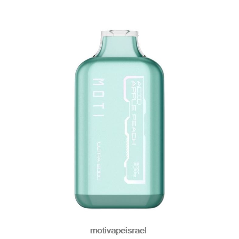 MOTI Ultra אדים חד פעמיים (5%, 6000 שאיפות) אפרסק תפוח ירוק PRVZXV31 - MOTI Vape Near Me