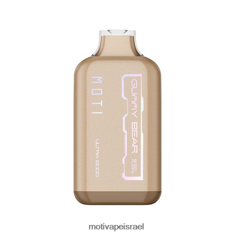 MOTI Ultra אדים חד פעמיים (5%, 6000 שאיפות) דוב גומי PRVZXV33 - MOTI Vape Pop Israel
