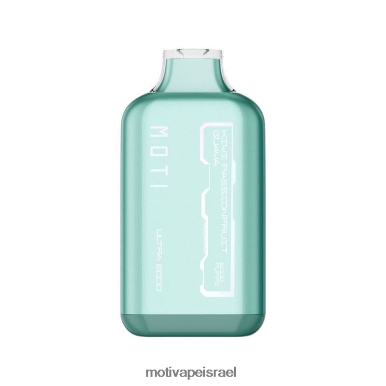 MOTI Ultra אדים חד פעמיים (5%, 6000 שאיפות) קיווי פסיפלורה גויאבה PRVZXV34 - MOTI Vape Pen Israel