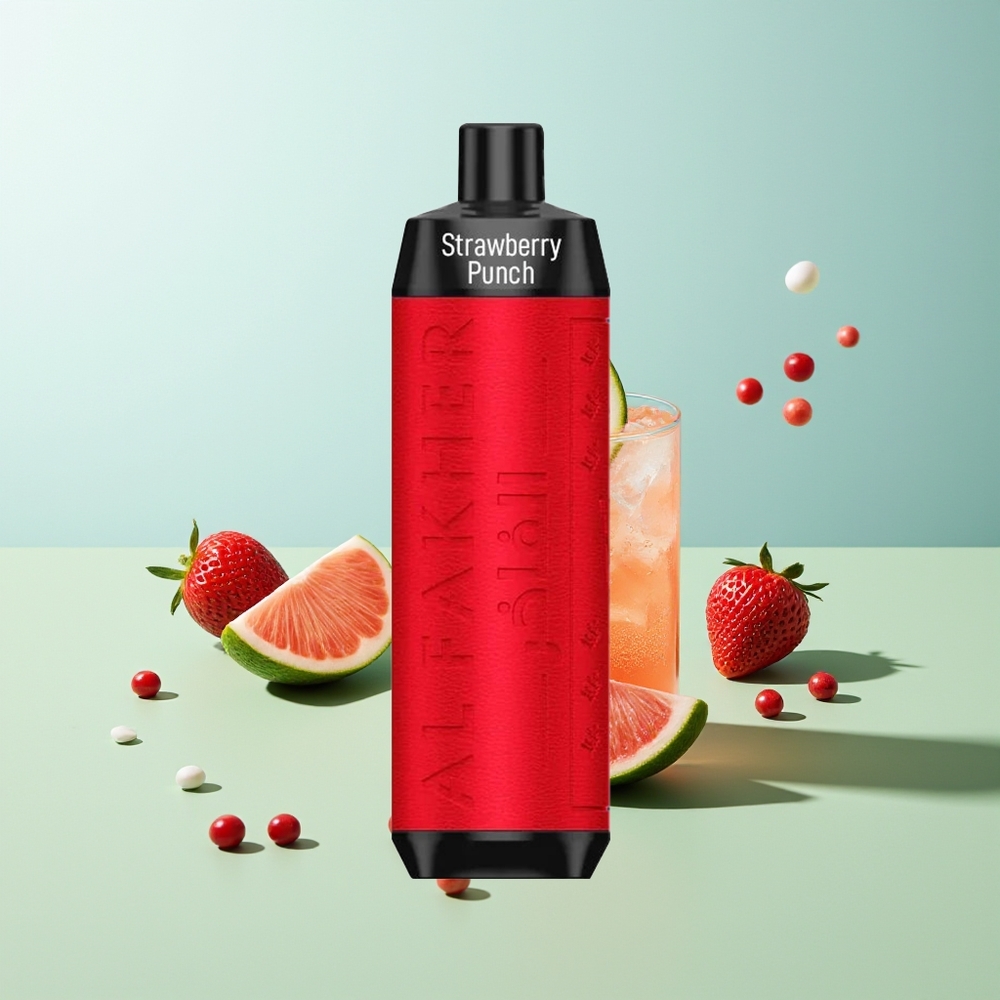 Al Fakher Crown Bar 8000 Crystal תות אגרוף