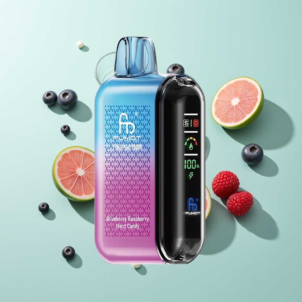 Fumot Tornado 20000 ענבי בר רספברי סוכריות קשות