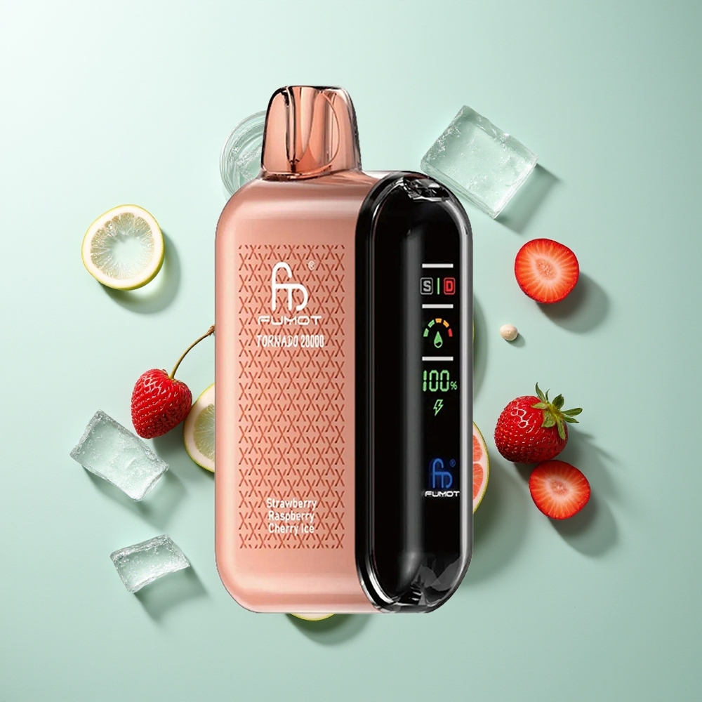 Fumot Tornado 20000 תות פטל דובדבן גלידה