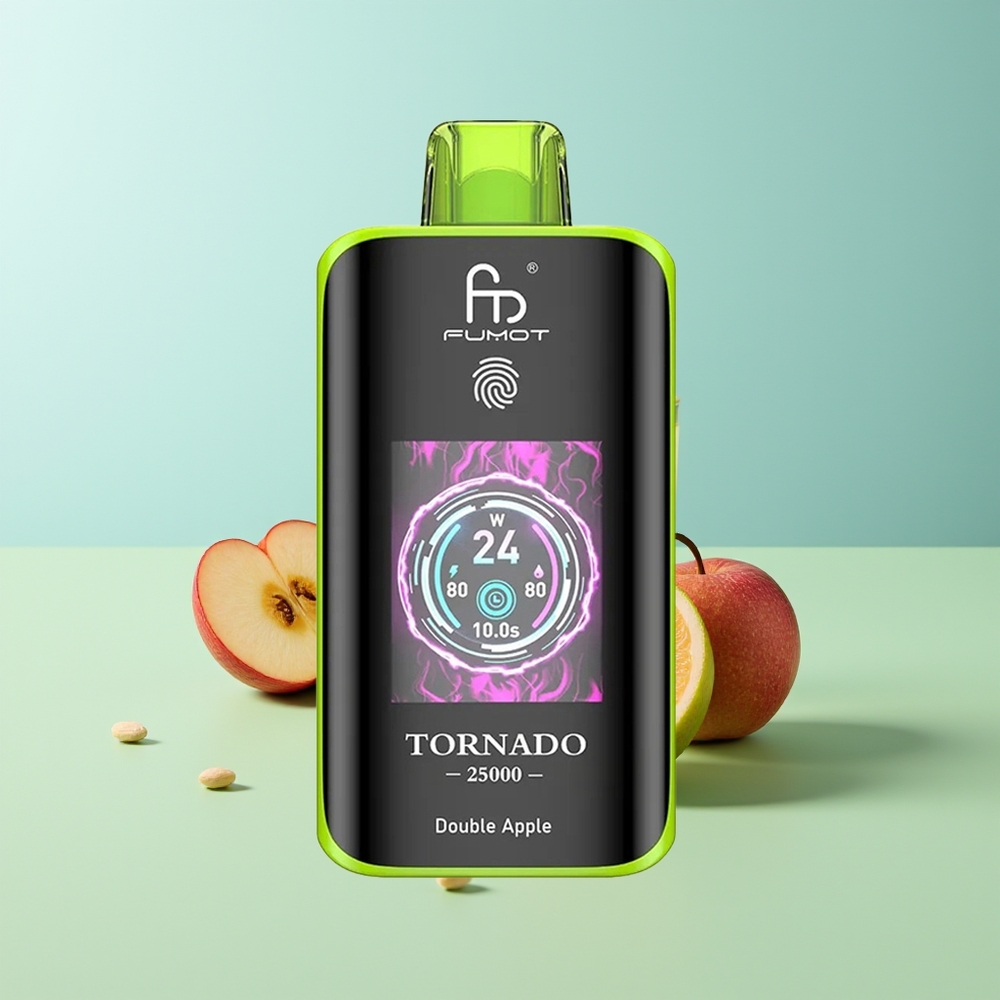 Fumot Tornado 25000 תפוח כפול