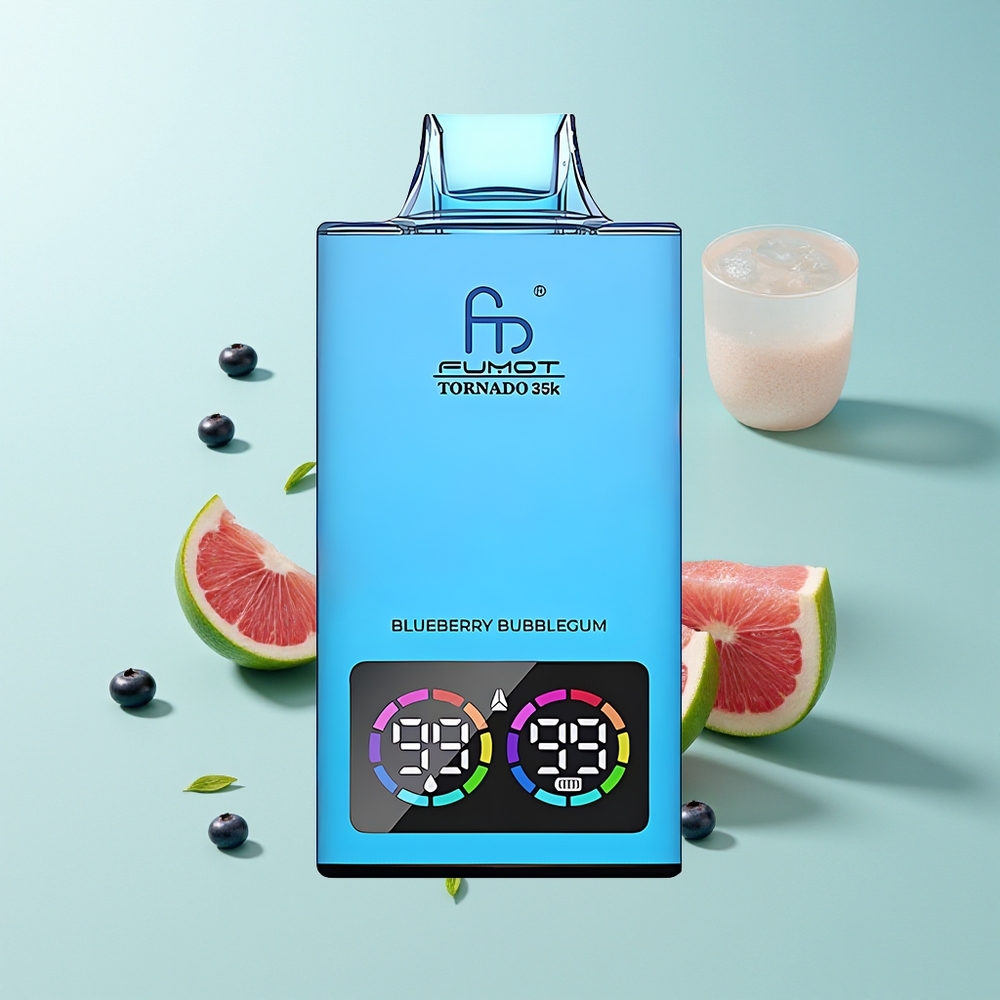 Fumot Tornado 35000 מסטיק פטל כחול