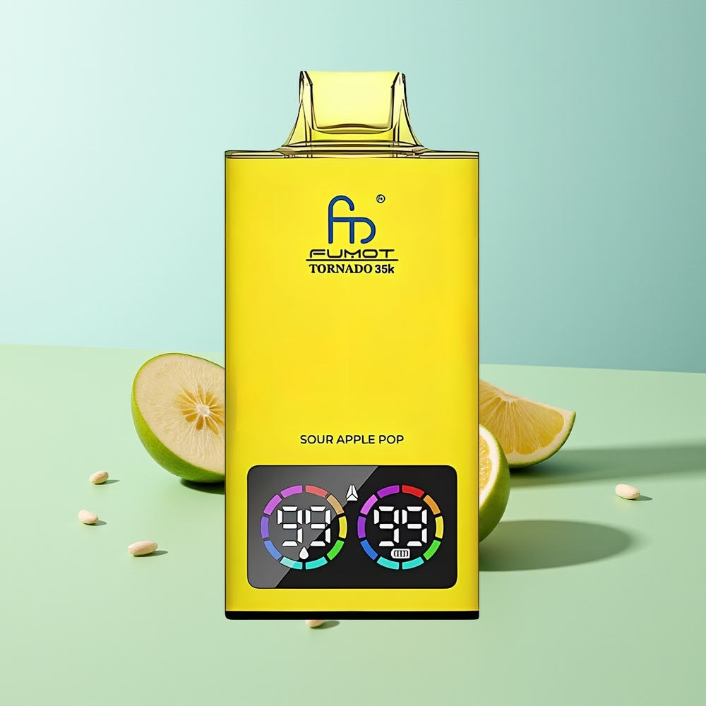 Fumot Tornado 35000 תפוח חמוץ פופ