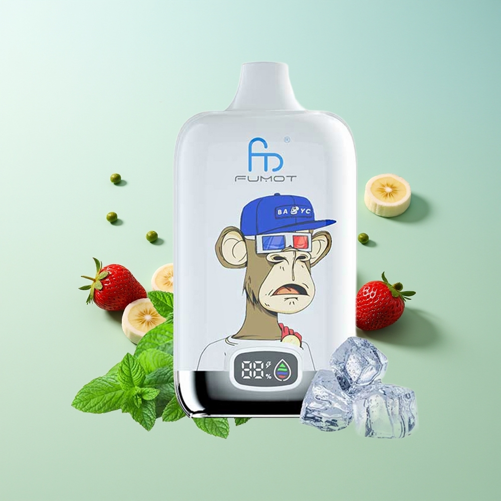 Fumot Tornado Digital Box 12000 תות בננה