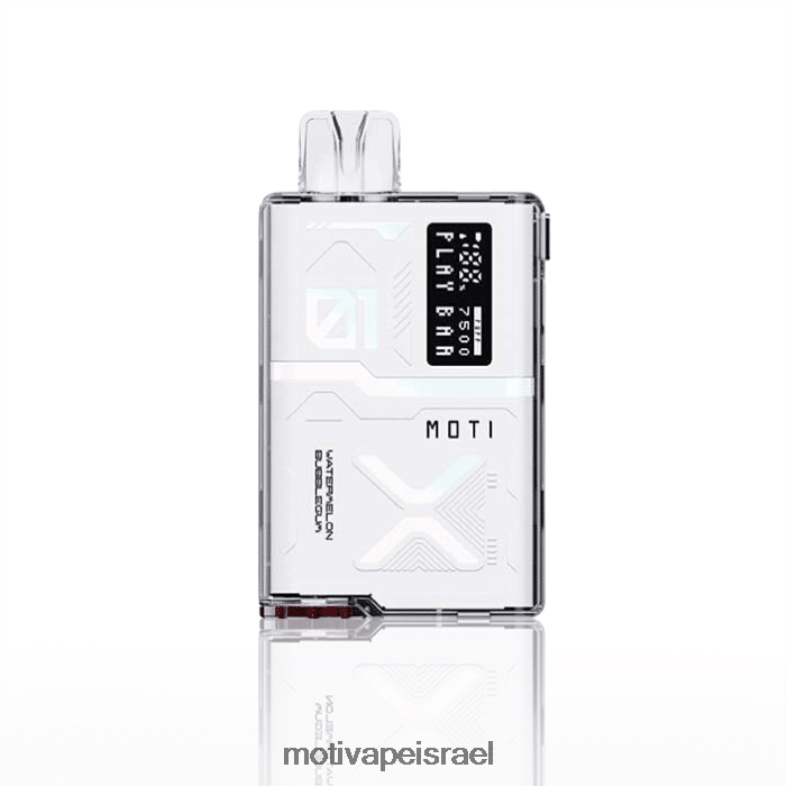 MOTI Play Bar 7500 vape חד פעמי (5%, 7500 שאיפות) מסטיק אבטיח PRVZXV53 - MOTI Vape Pop Israel