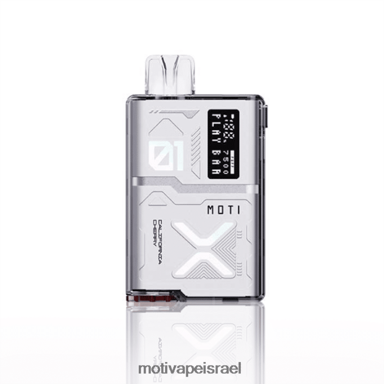 MOTI Play Bar 7500 vape חד פעמי (5%, 7500 שאיפות) דובדבן קליפורניה PRVZXV61 - MOTI Vape Near Me