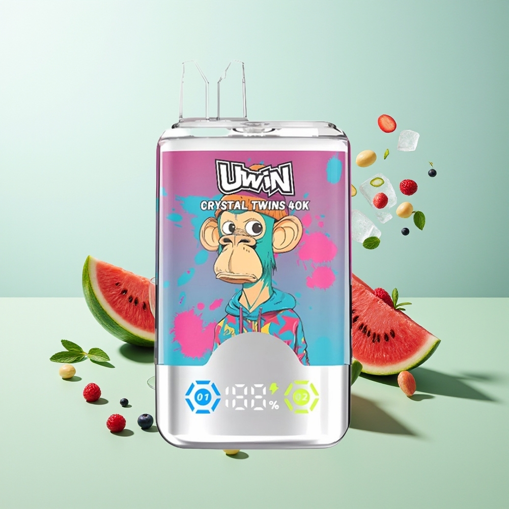 Uwin Crystal Twins 40000 אבטיח קרח פירות יער מעורב