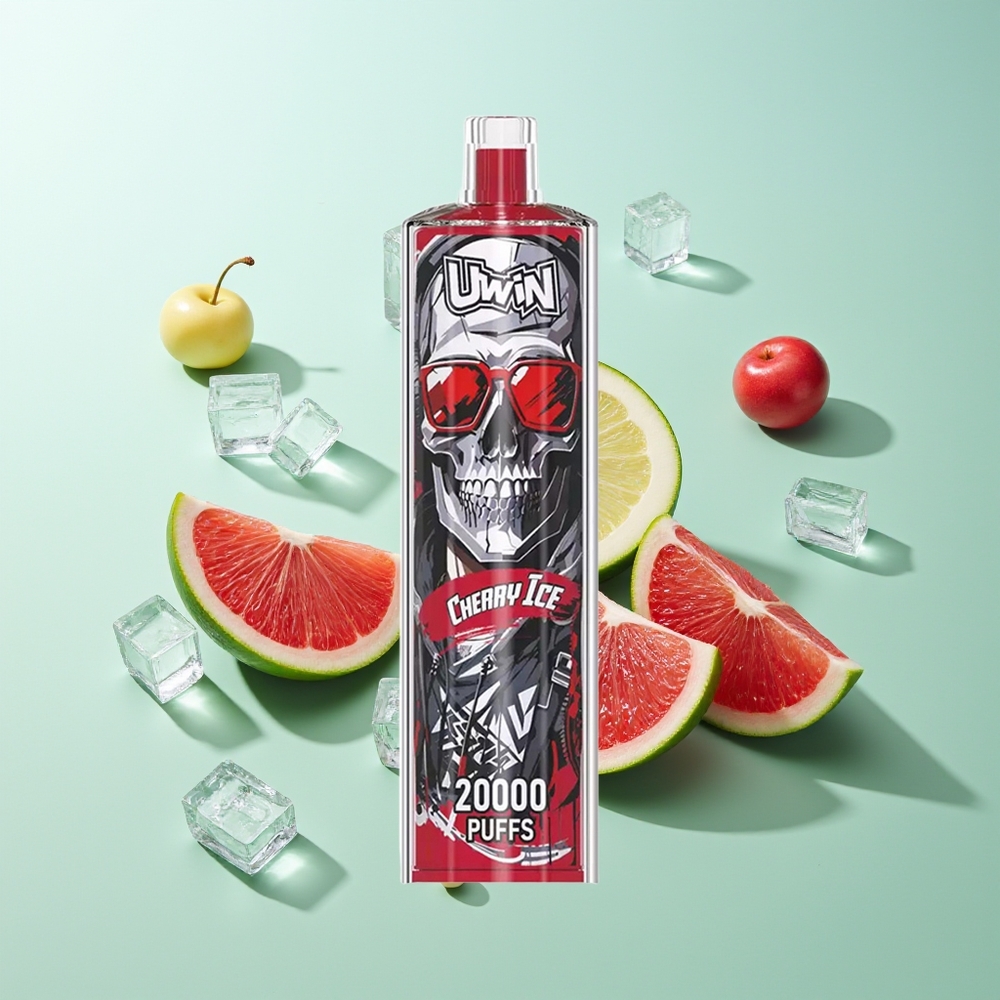 Uwin Shisha Hookah Crystal 20000 Puffs גלעד קרח דובדבן