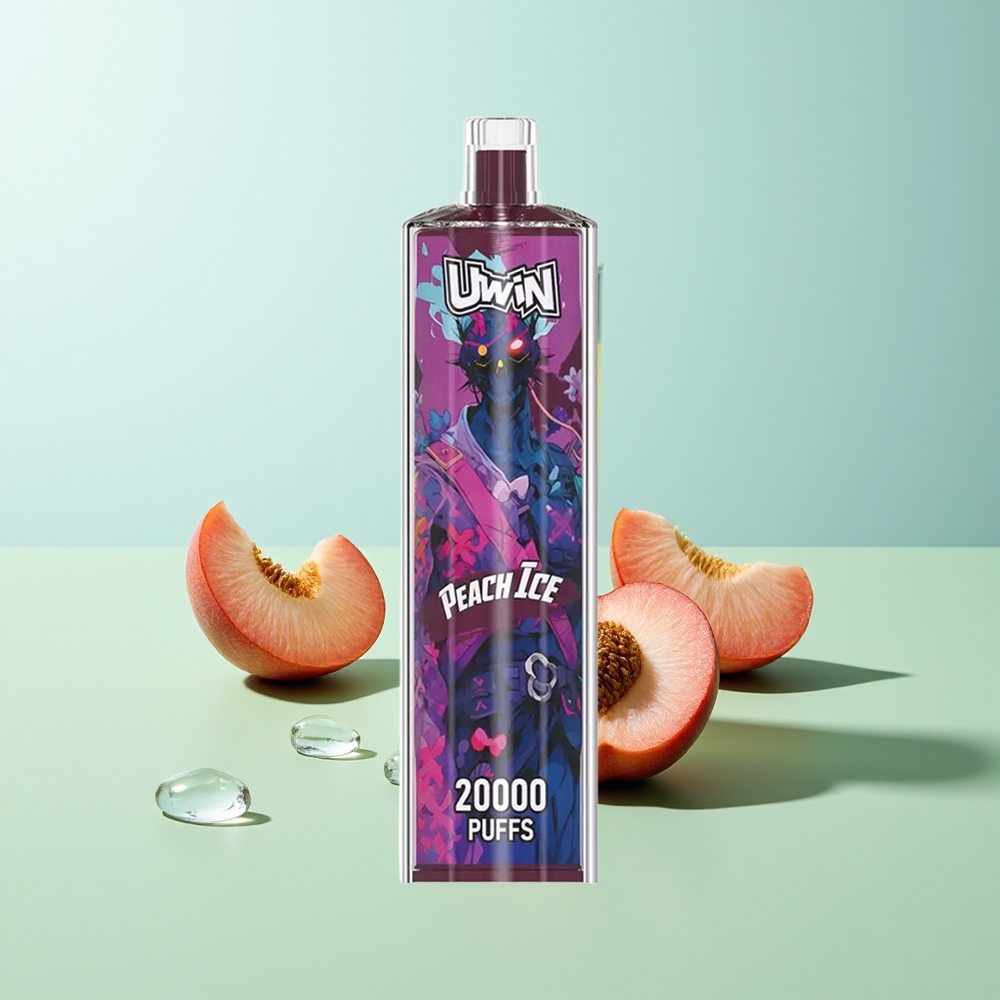 Uwin Shisha Hookah Crystal 20000 Puffs אפרסק קרח