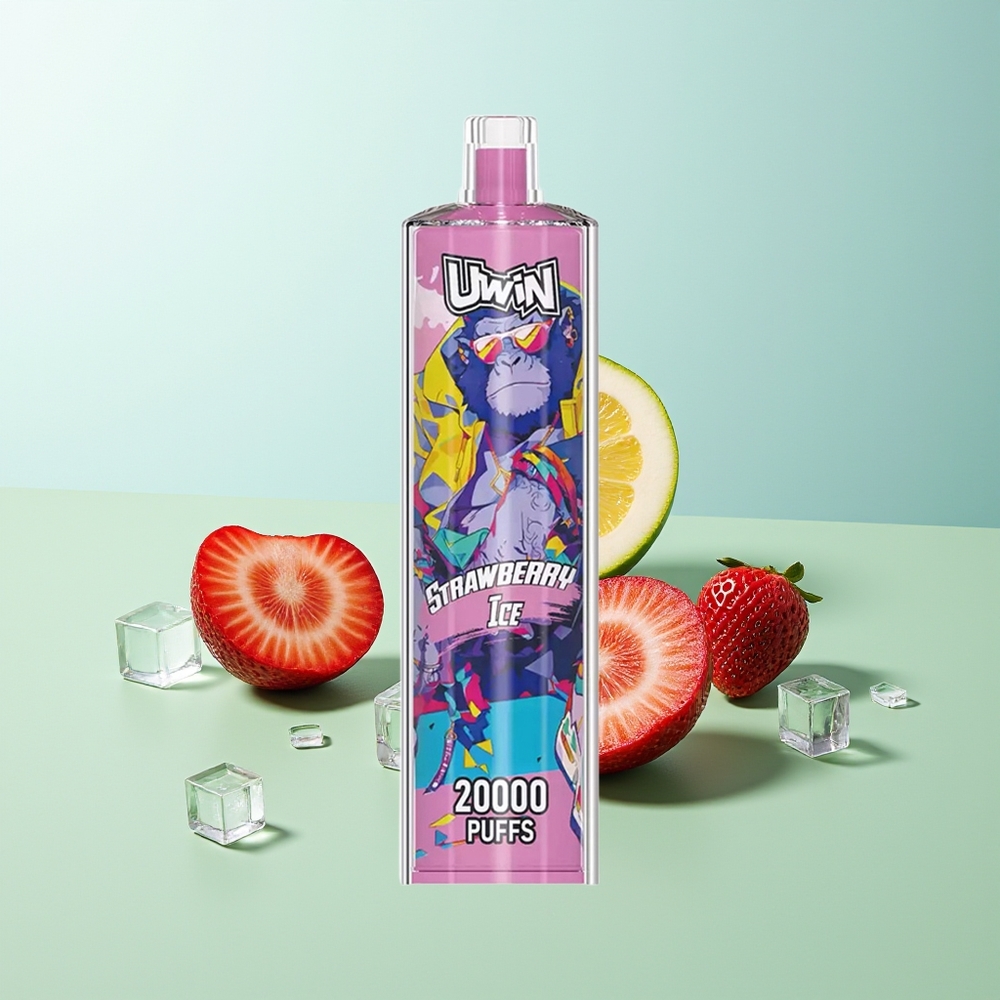 Uwin Shisha Hookah Crystal 20000 Puffs גלידת תות
