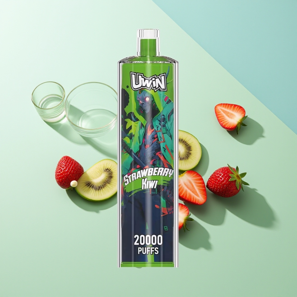 Uwin Shisha Hookah Crystal 20000 Puffs תות קיווי