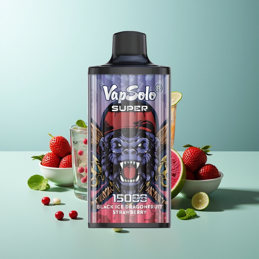 Vapsolo Super 15000 דרקון פרי קרח שחור תות