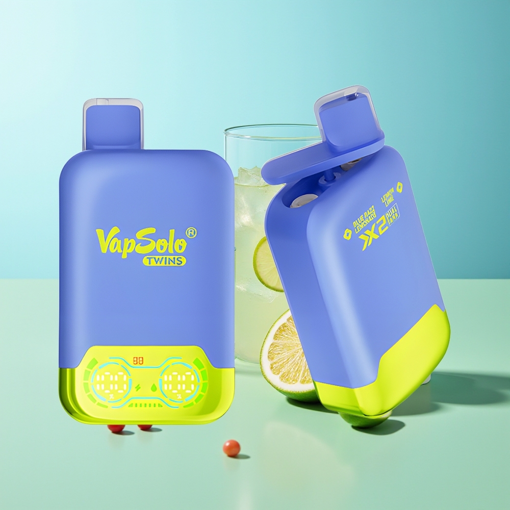 Vapsolo Twins 20000 רז כחול לימונדה ולימון ליים