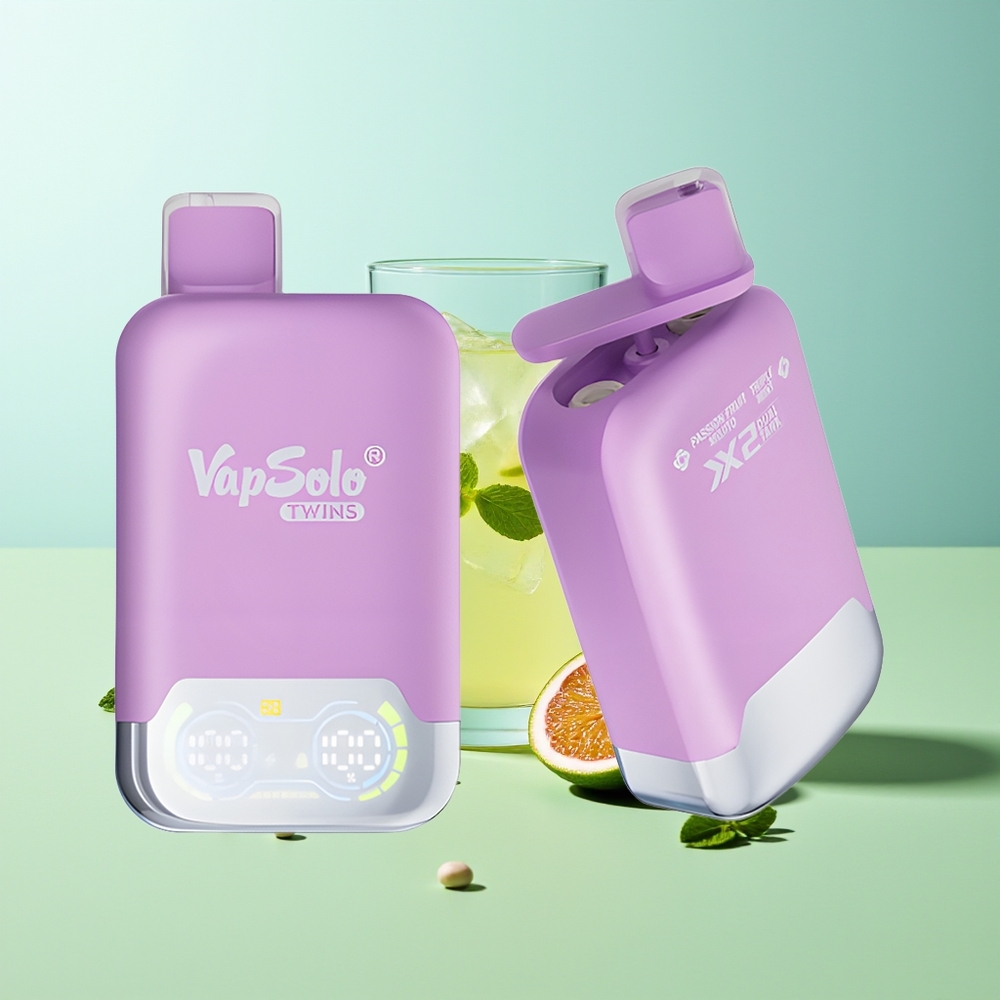 Vapsolo Twins 20000 פסיון פרוט מוחיטו ושלושה נענע