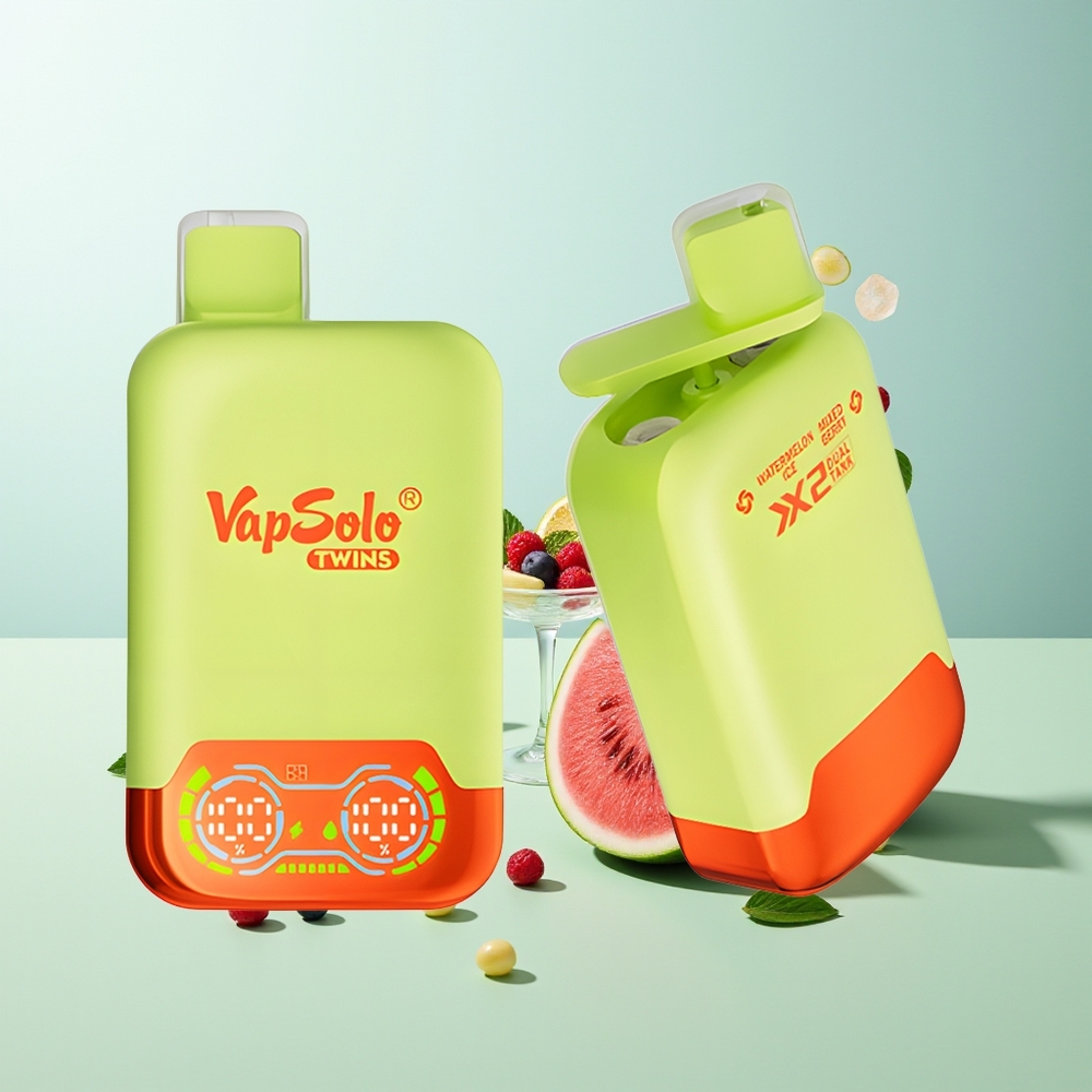 Vapsolo Twins 20000 אבטיח קרח וגרגרי יער מעורבים